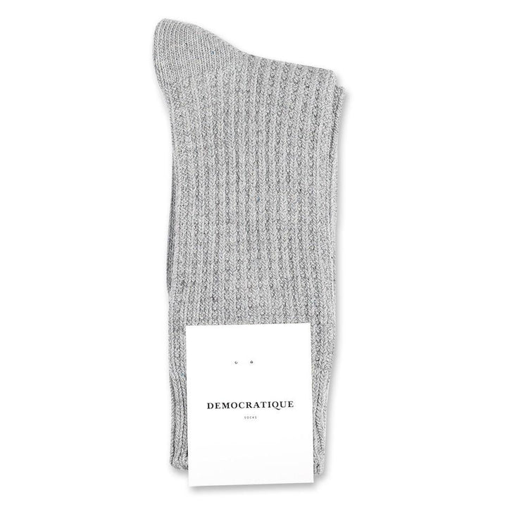 Democratique Relax Waffle Knit - Light Grey Melange