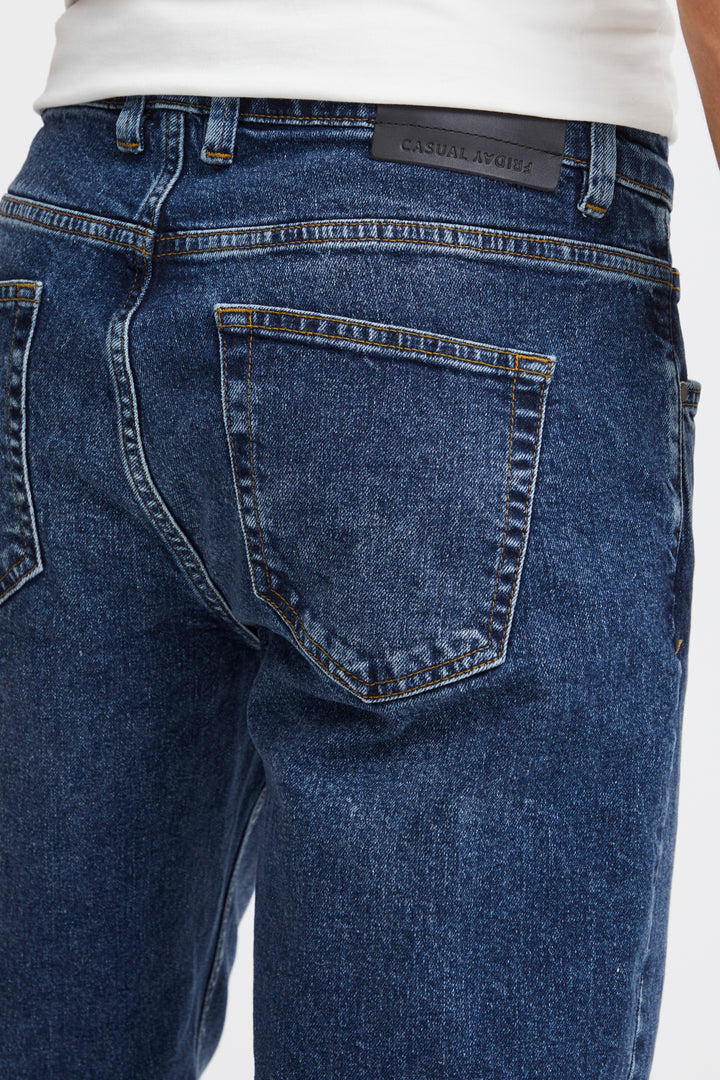 Casual Friday Karup 5 Pocket Regular Jeans - Mid Blue