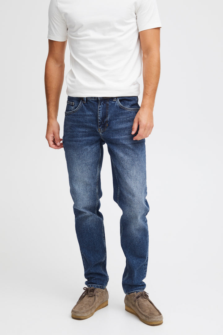 Casual Friday Karup 5 Pocket Regular Jeans - Mid Blue
