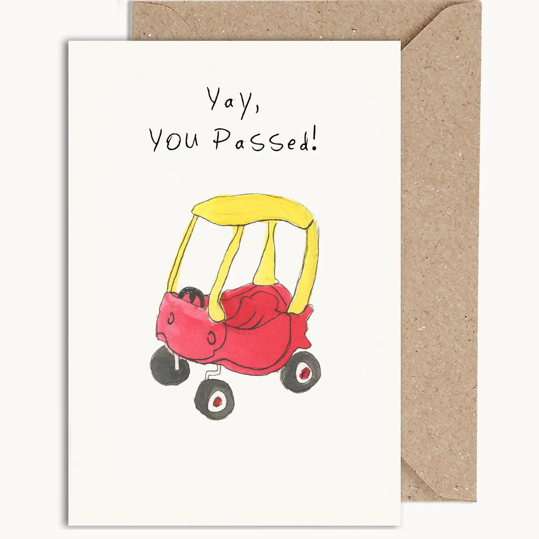 Weird Watercolours You Passed Card