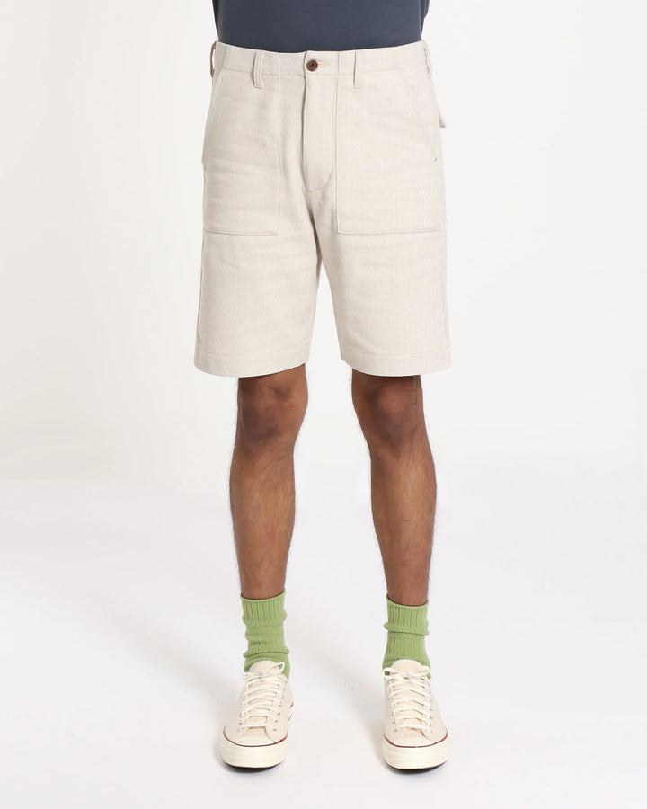 Far Afield Coup Shorts - Brushed Herringbone