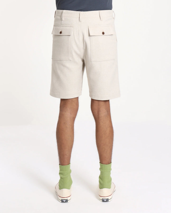 Far Afield Coup Shorts - Brushed Herringbone