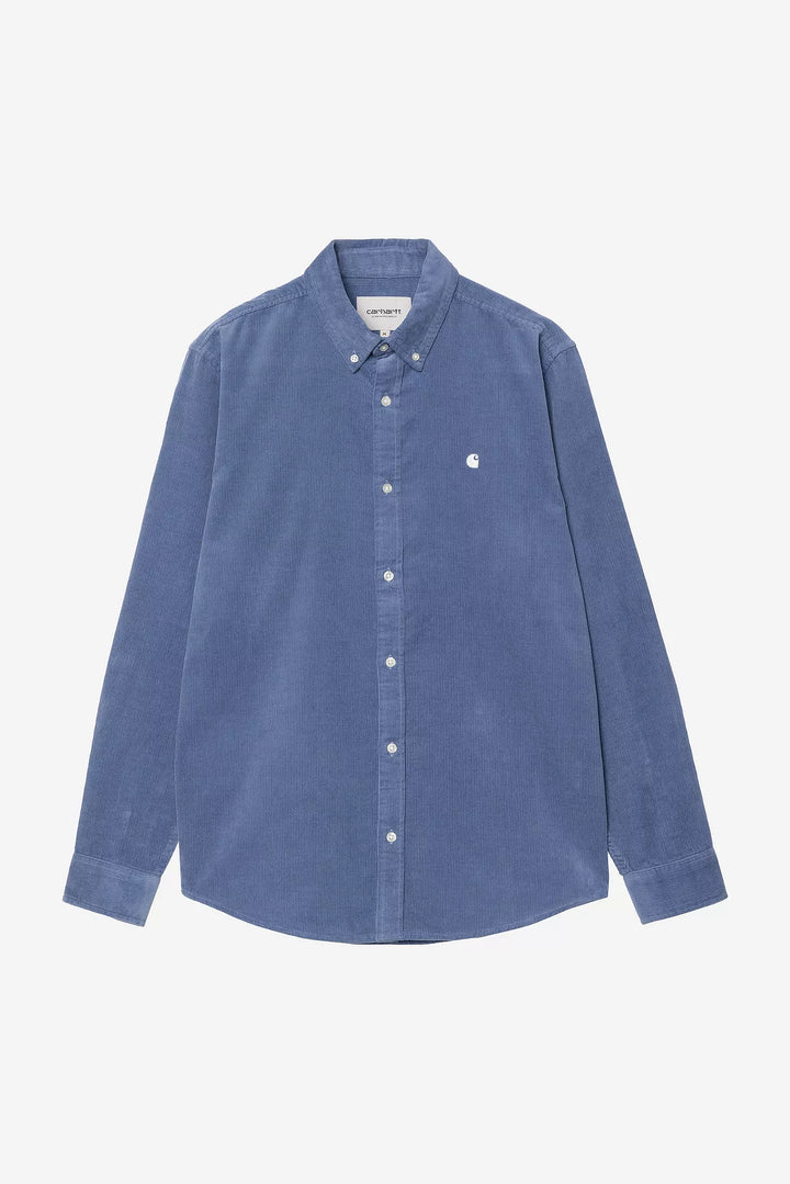 Carhartt Madison Fine Cord Shirt - Blue Iris