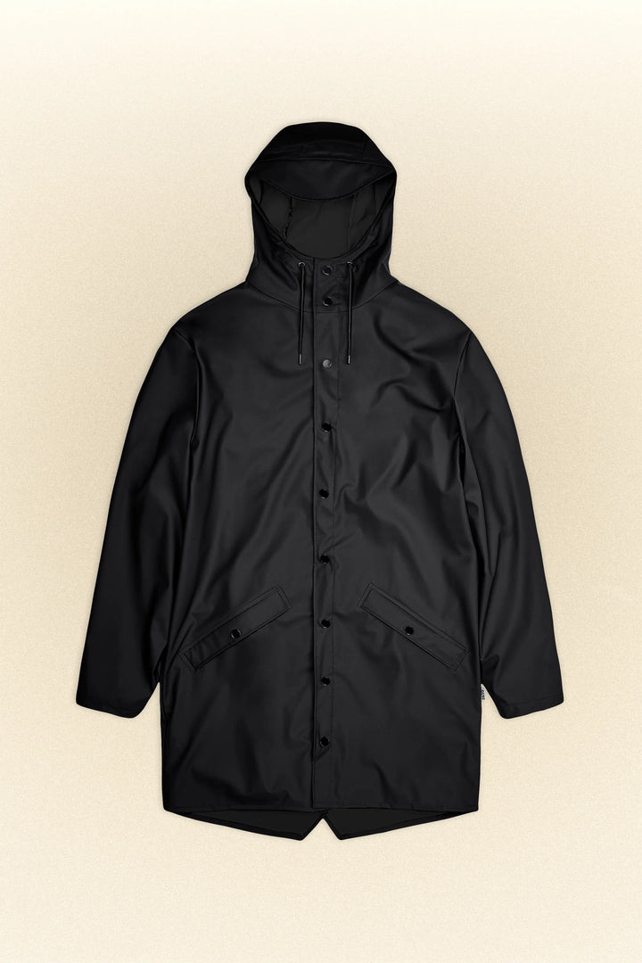 Rains Long Jacket Black