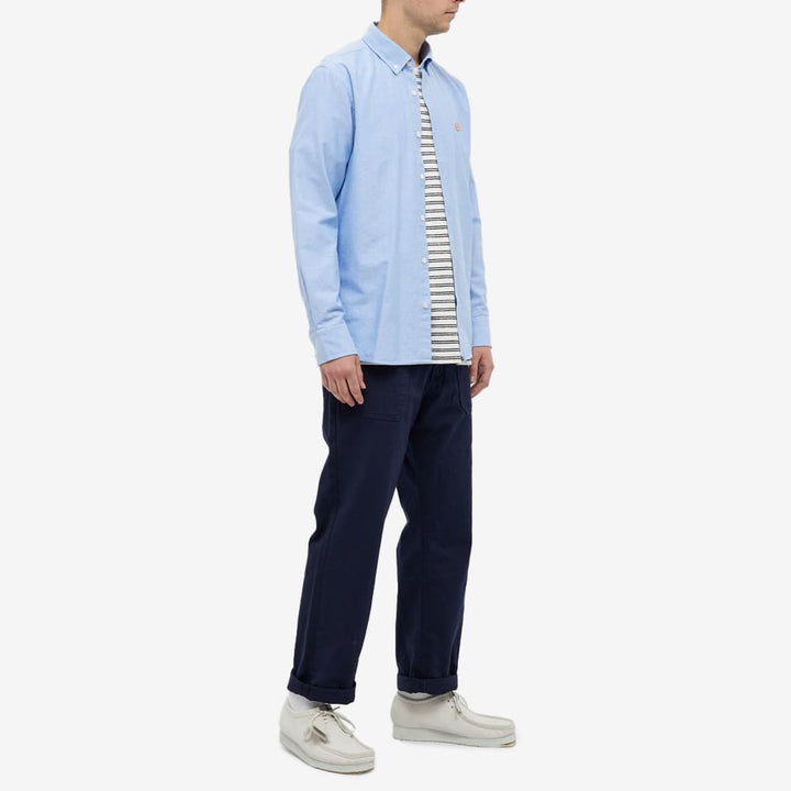 Armor Lux Logo Oxford Shirt - Sky Blue