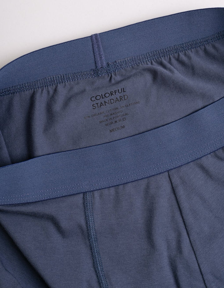 Classic Organic Boxer Briefs Petrol Blue