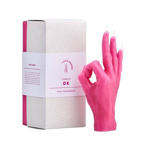 CandleHand "OK" PINK