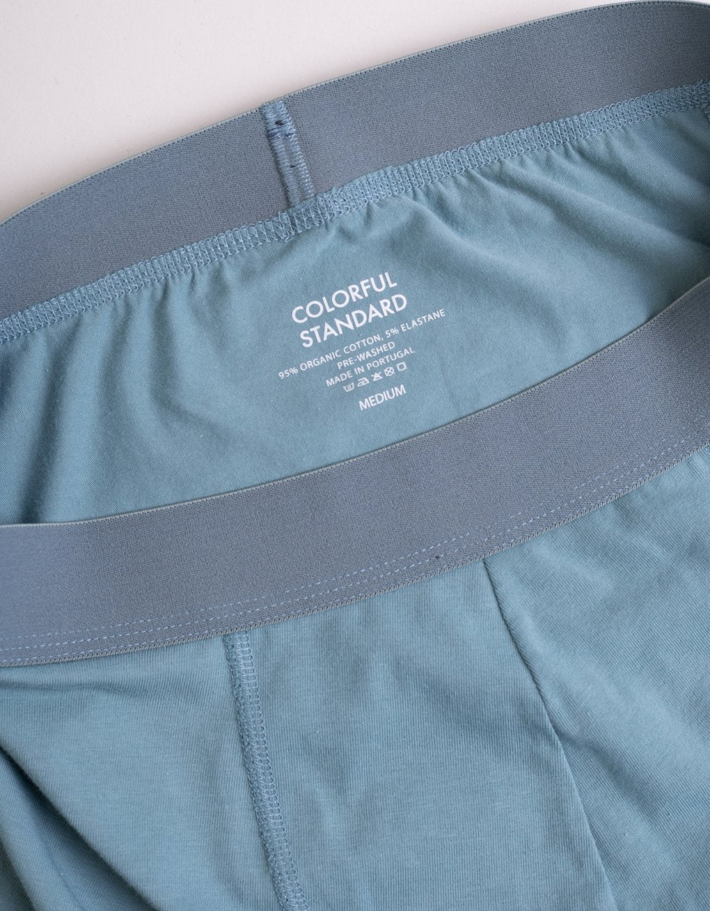 Classic Organic Boxer Briefs Stone Blue