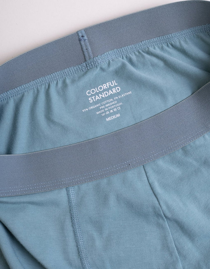 Classic Organic Boxer Briefs Stone Blue