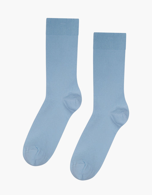 Classic Organic Sock Steel Blue