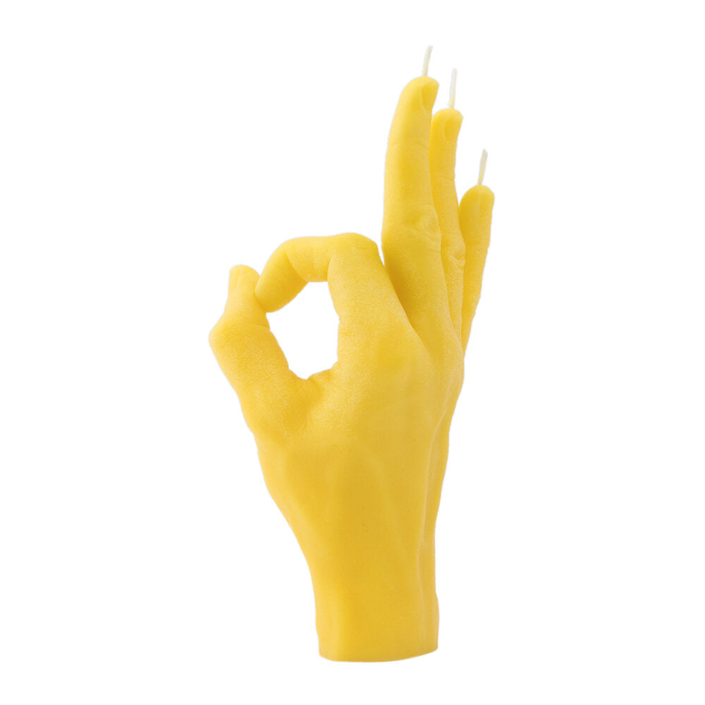 CandleHand "OK" Yellow