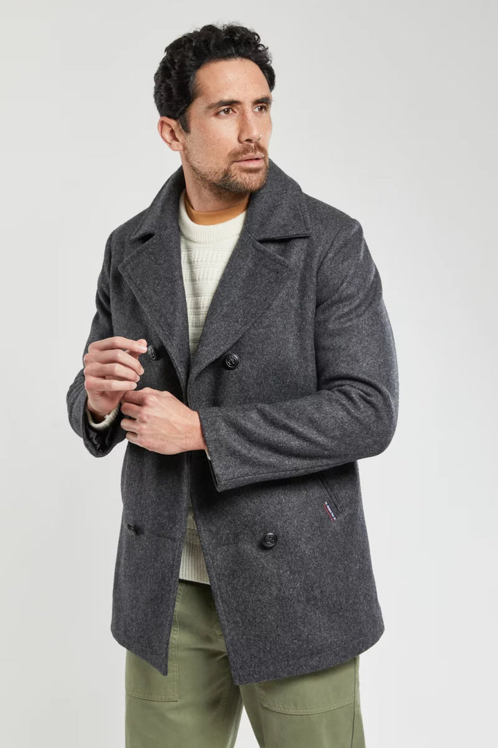 Armor Lux Wool Pea Coat Kermor