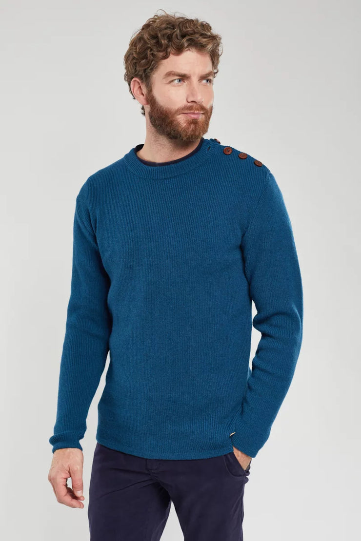 Armor Lux Plain Fisherman's Wool Jumper