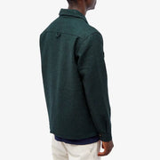 Portuguese Flannel Wool Field Overshirt Green