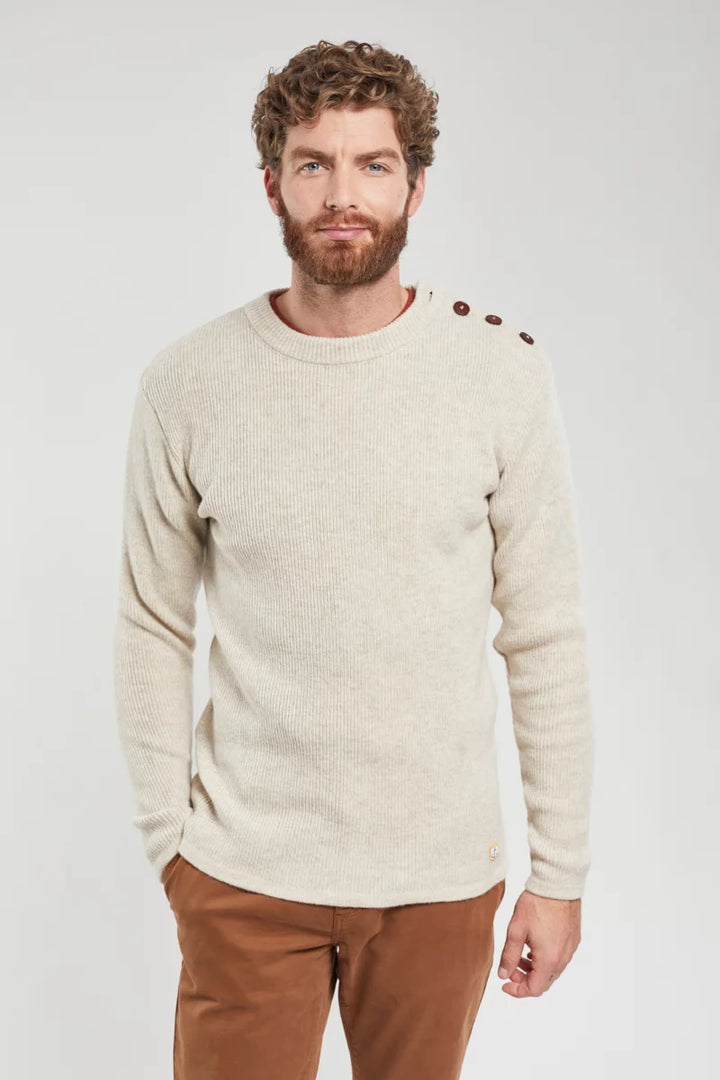 Armor Lux Plain Fisherman's Wool Jumper