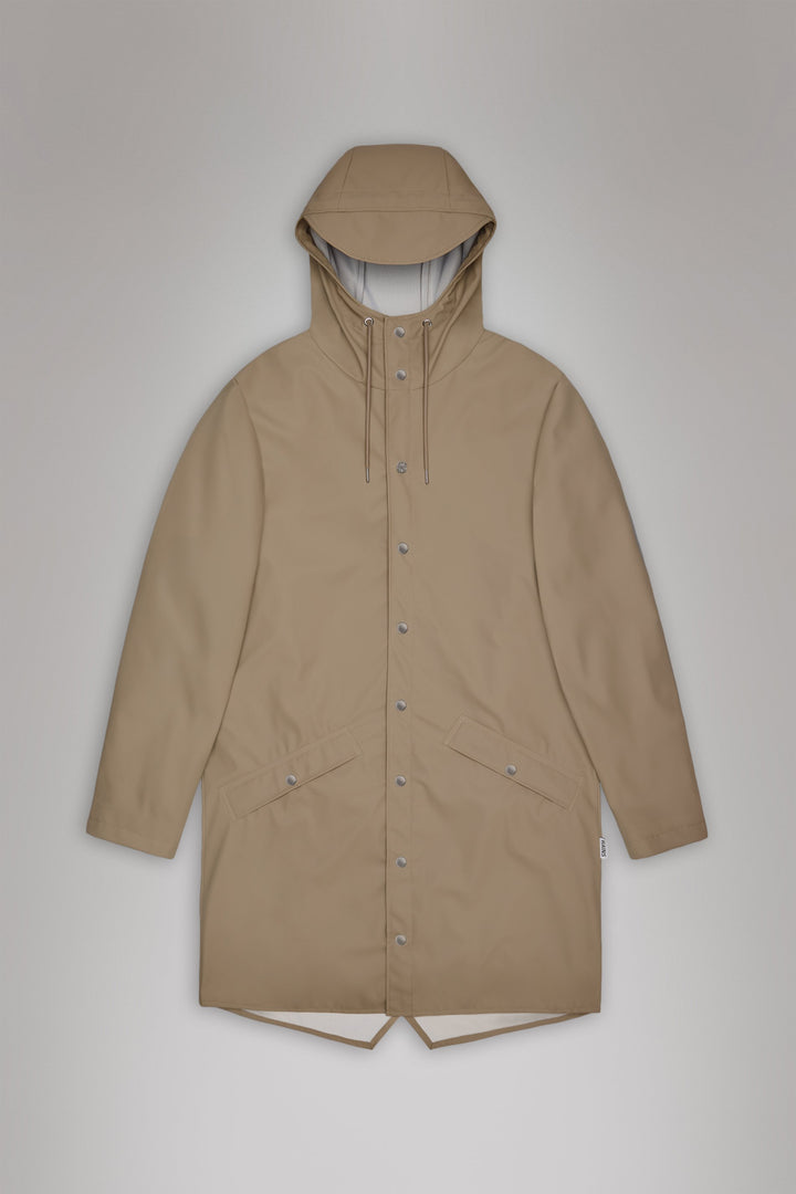 Rains Long Jacket Beige