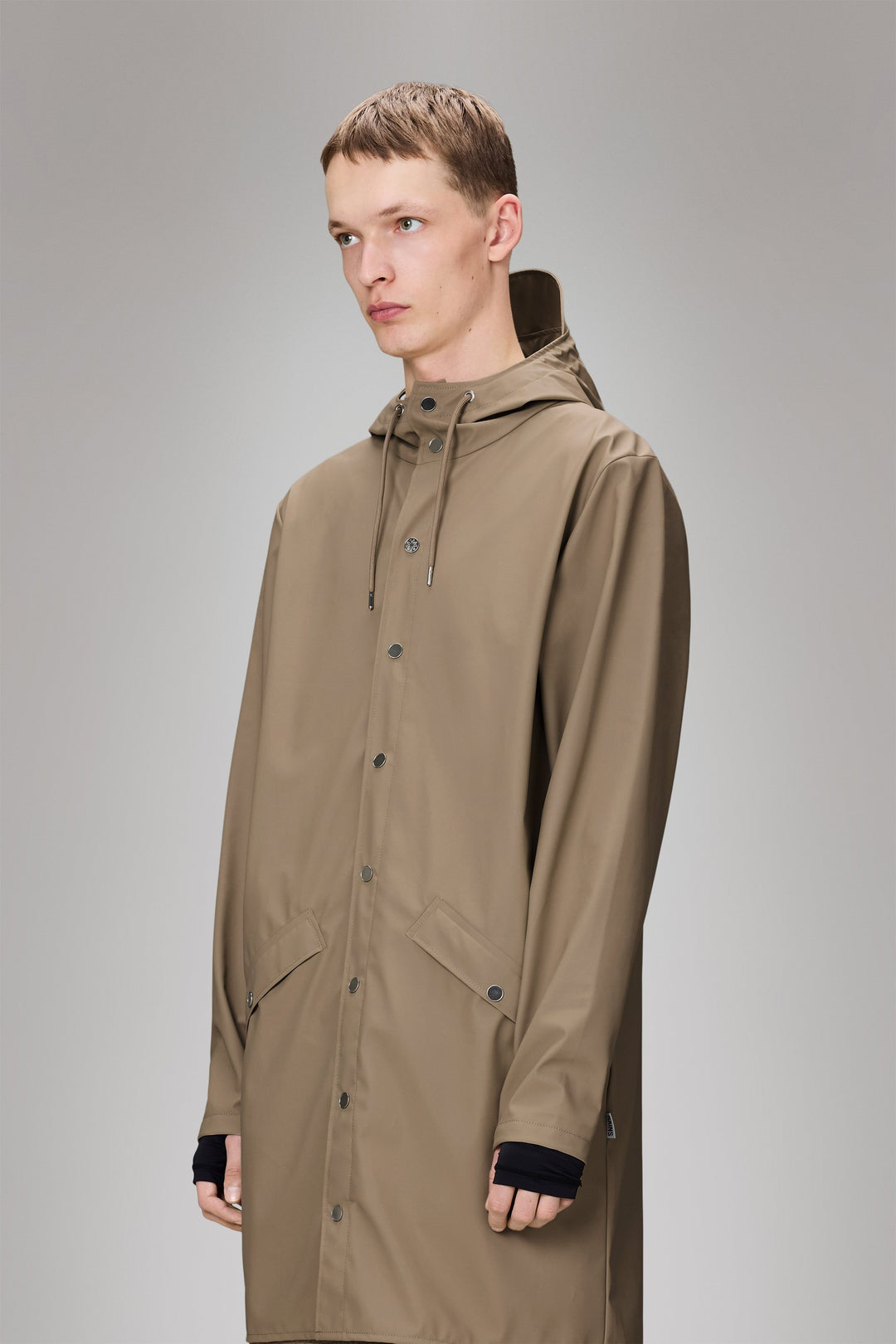 Rains Long Jacket Beige