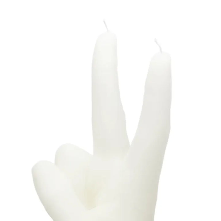 CandleHand "Peace" White