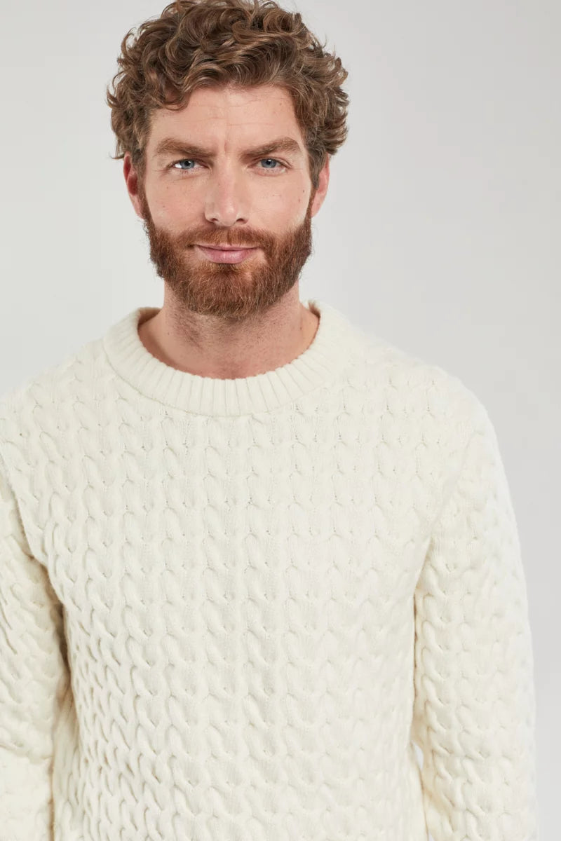 Armor Lux Wool Cable Knit Jumper