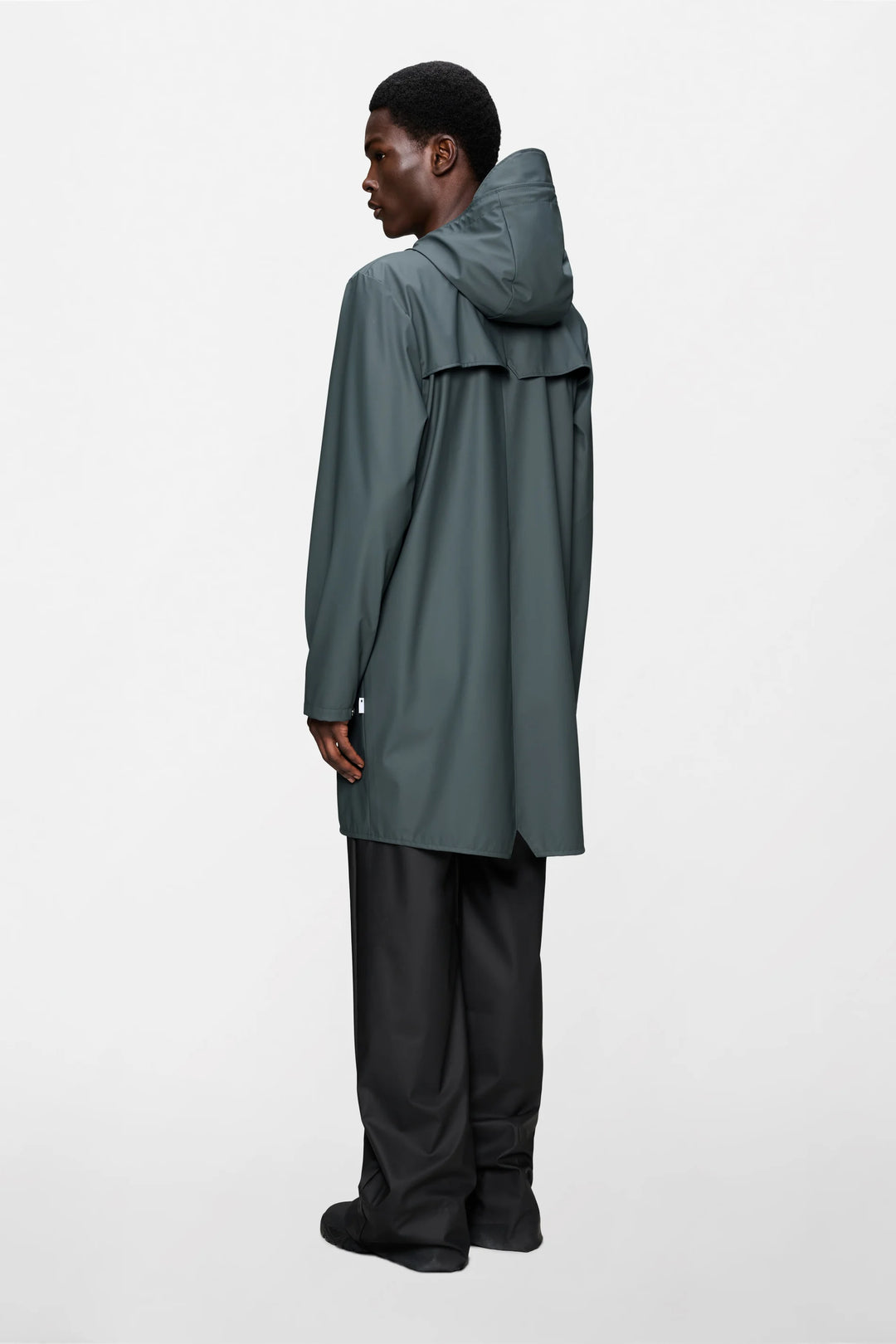 Rains Long Jacket Dark Grey