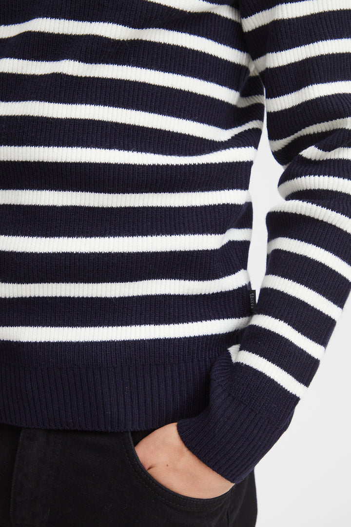 Casual Friday Karl Striped Crew Neck Knit