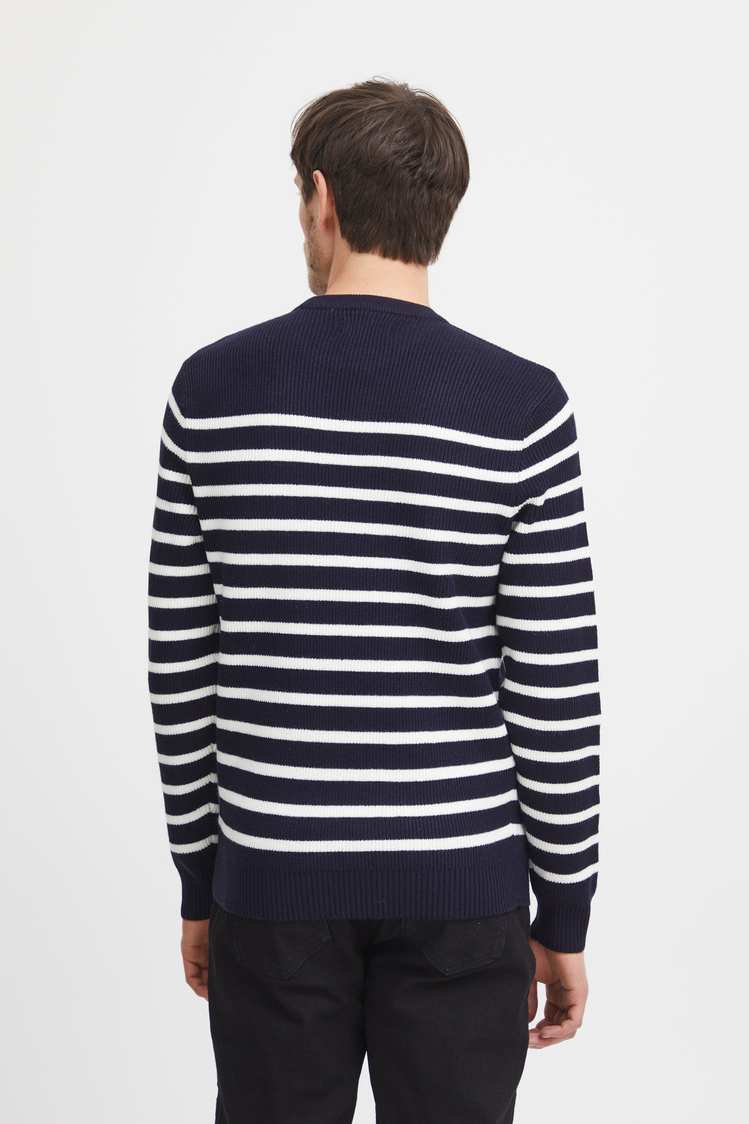 Casual Friday Karl Striped Crew Neck Knit