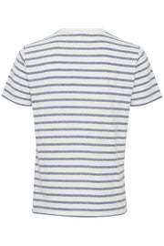 Casual Friday Thor Striped Linen Mix Tee