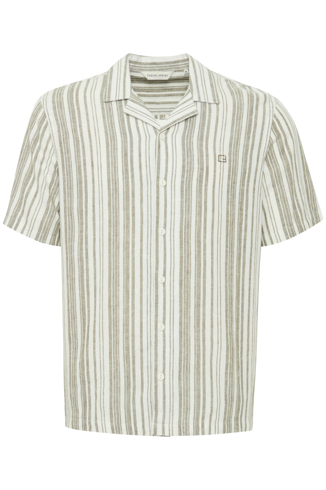 Casual Friday Isak Striped Linen Mix Shirt