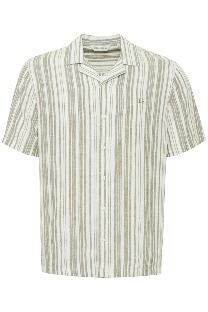 Casual Friday Isak Striped Linen Mix Shirt