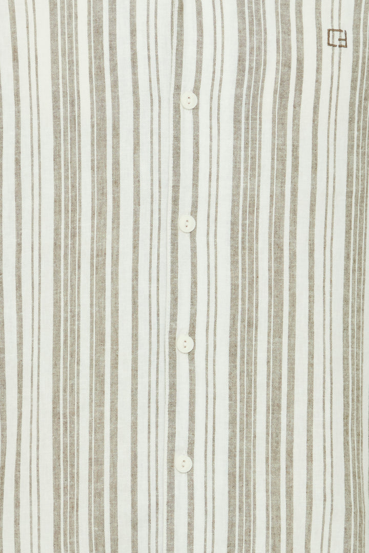 Casual Friday Isak Striped Linen Mix Shirt