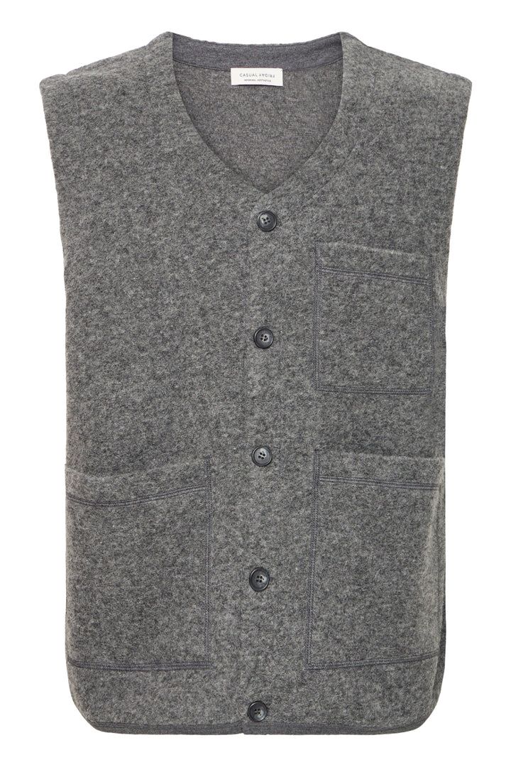 Casual Friday Raf Wool Fleece Gilet