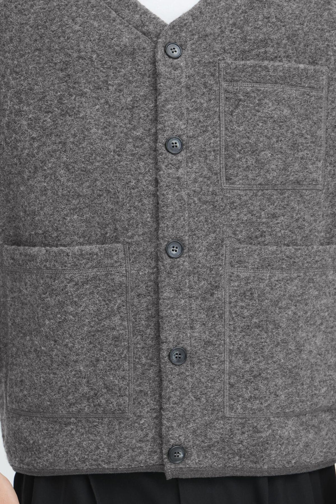 Casual Friday Raf Wool Fleece Gilet