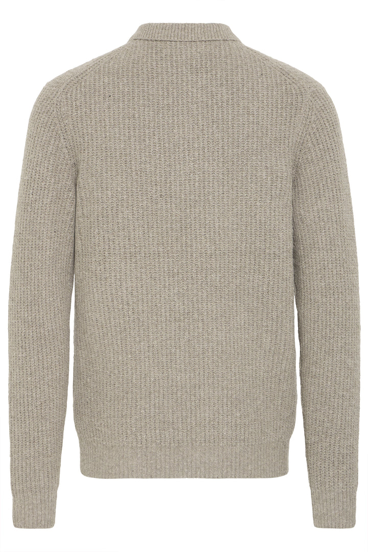 Casual Friday Gahn 1x1 Rib Polo Knit