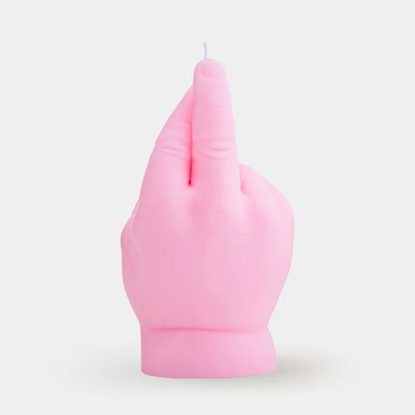 CandleHand Blue Crossed Fingers (Baby Pink)