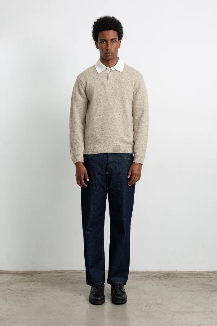 Edmmond Studios Paris Polo - Plain Taupe