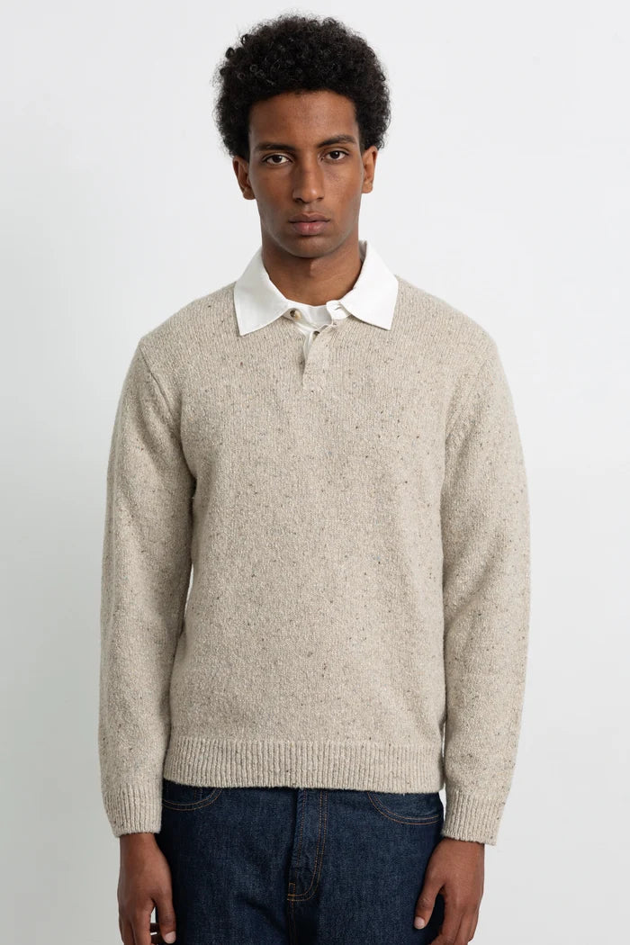 Edmmond Studios Paris Polo - Plain Taupe