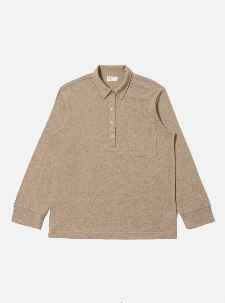 Universal Works Pullover L/S Shirt - Dark Sand