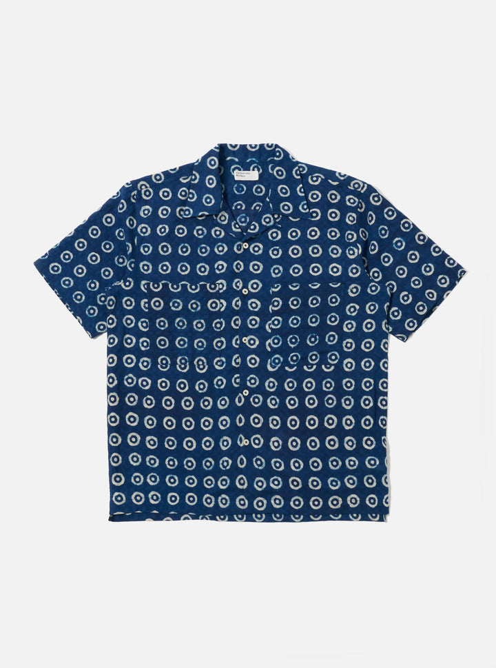 Universal Works Camper Shirt Block Print Circles