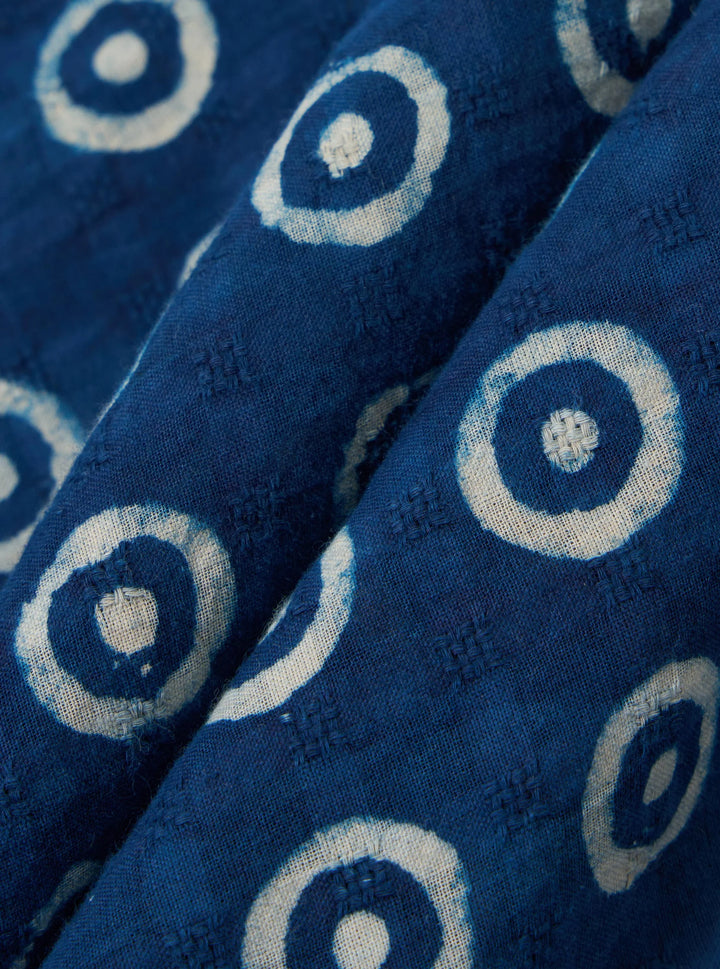 Universal Works Camper Shirt Block Print Circles