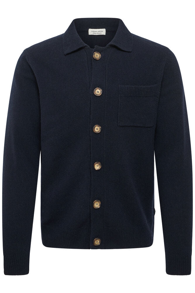 Casual Friday Rio Lambswool Polo Cardigan
