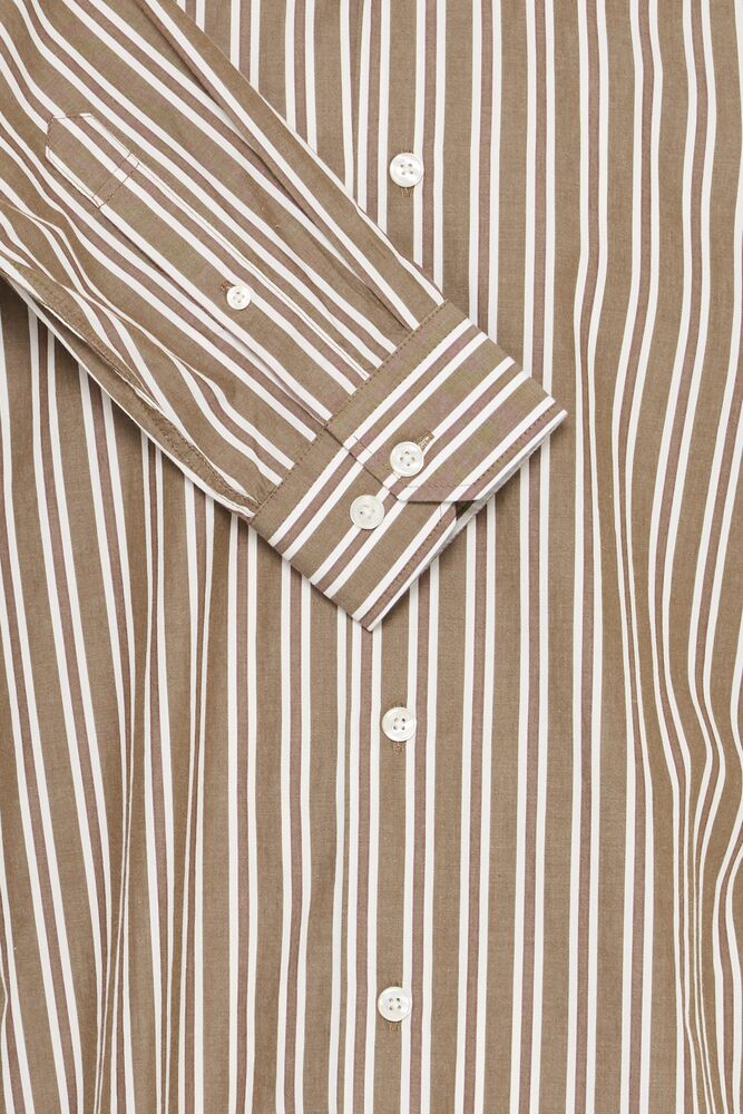 Casual Friday Lyon Striped Shirt - Cinnamon