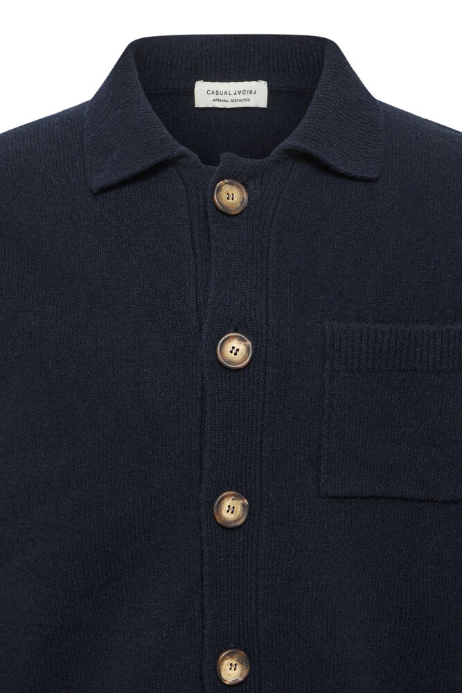 Casual Friday Rio Lambswool Polo Cardigan