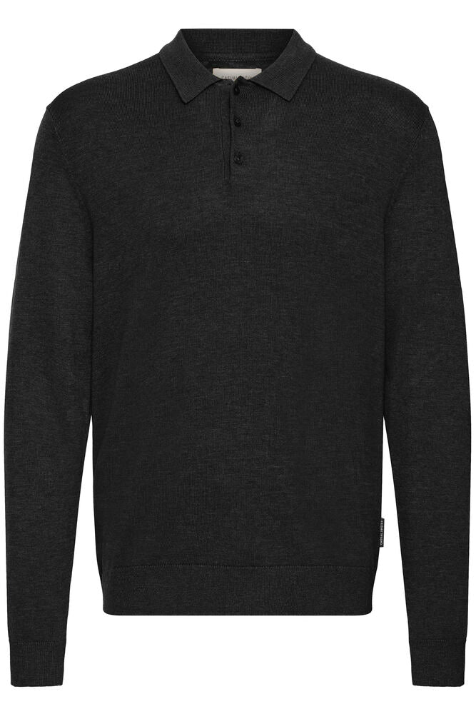 Casual Friday Rennes Polo Knit - Black