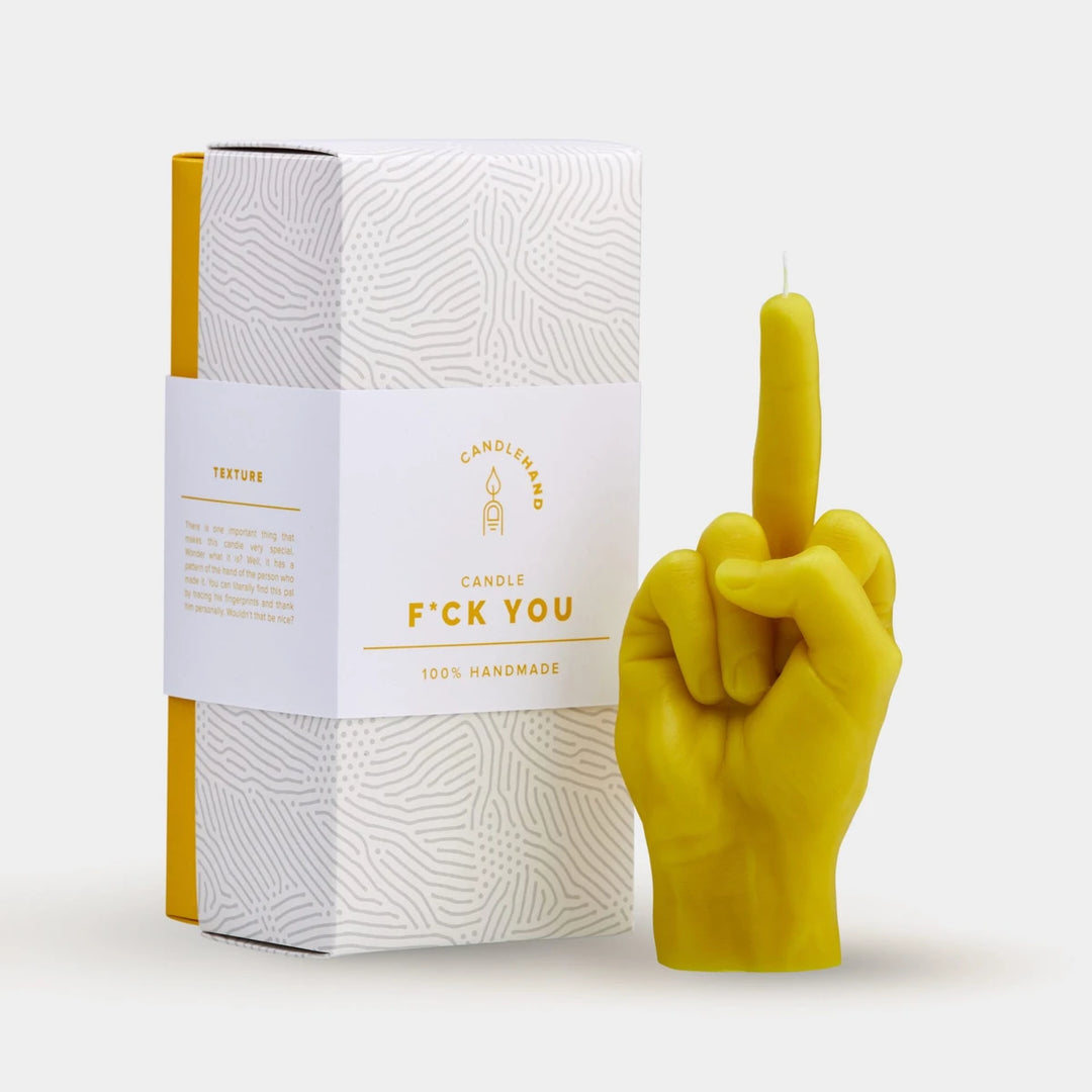CandleHand "F*ck you" Yellow