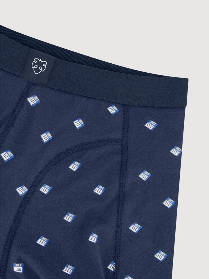 A-dam Navy Floppy Disk Boxers