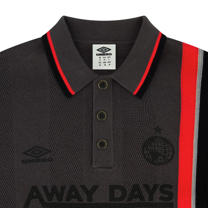 Umbro LS Knitted Football Polo