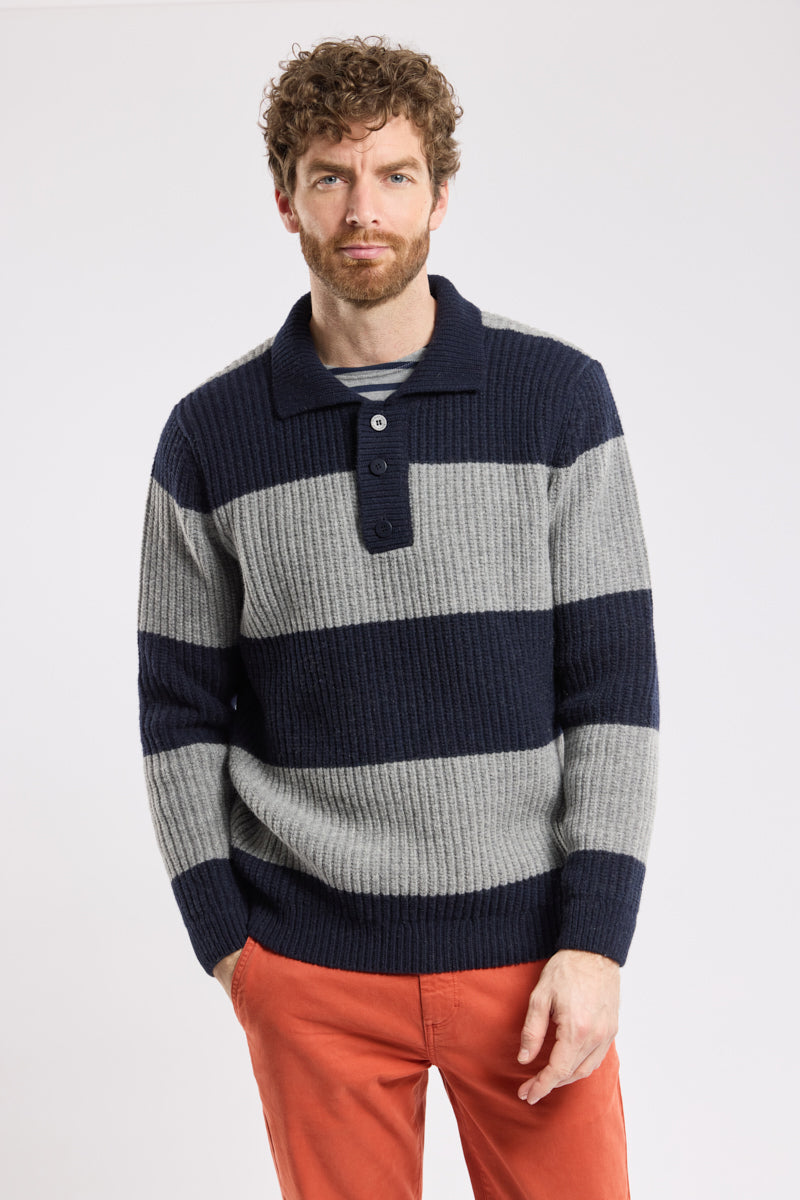 Armor Lux Heritage Polo Neck Sweater