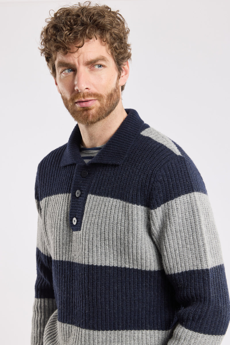 Armor Lux Heritage Polo Neck Sweater