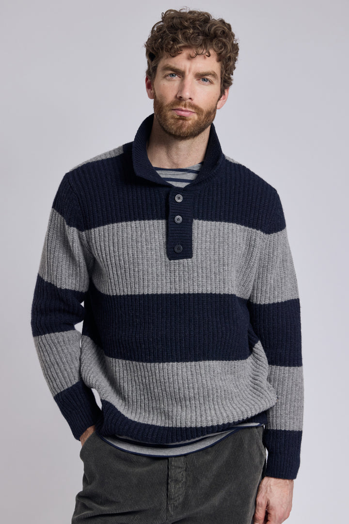 Armor Lux Heritage Polo Neck Sweater