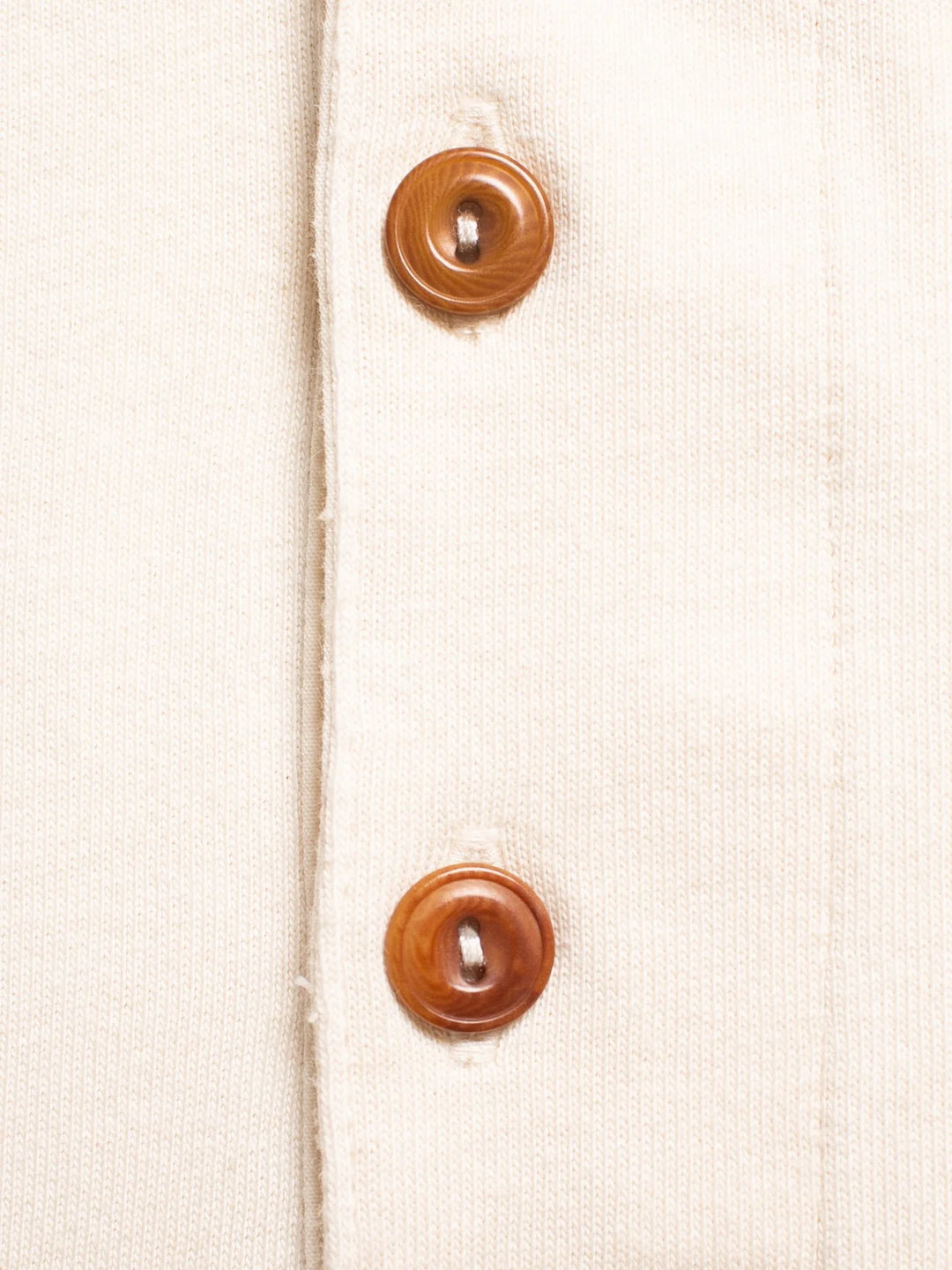 Nudie Jeans Henley L/S - Ecru